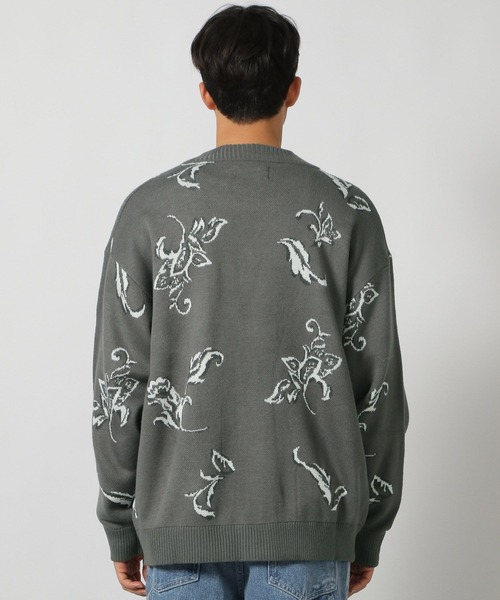 LAKOLE(ラコレ)の「リーフモチーフ柄カーディガン/146466(カーディガン/ボレロ・メンズ・チェリーレッド/グレー/ネイビー・LARGE/MEDIUM/X-LARGE)」の15枚目の写真