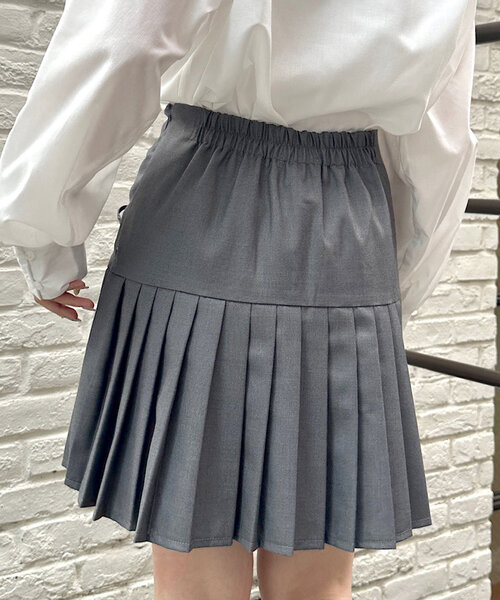 w closet（ダブルクローゼット）の「【セットアップ対応】リボンドロストスカート（スカート・レディース・ブラウン/キャメル/グレー・FREE）」の8枚目の写真