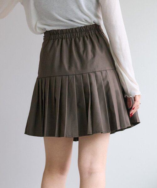w closet（ダブルクローゼット）の「【セットアップ対応】リボンドロストスカート（スカート・レディース・ブラウン/キャメル/グレー・FREE）」の11枚目の写真