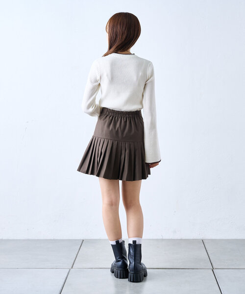 w closet（ダブルクローゼット）の「【セットアップ対応】リボンドロストスカート（スカート・レディース・ブラウン/キャメル/グレー・FREE）」の19枚目の写真