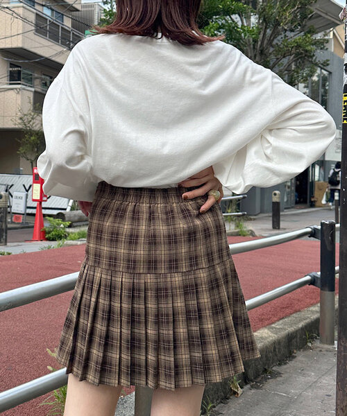 w closet（ダブルクローゼット）の「【セットアップ対応】リボンドロストスカート（スカート・レディース・ブラウン/キャメル/グレー・FREE）」の22枚目の写真