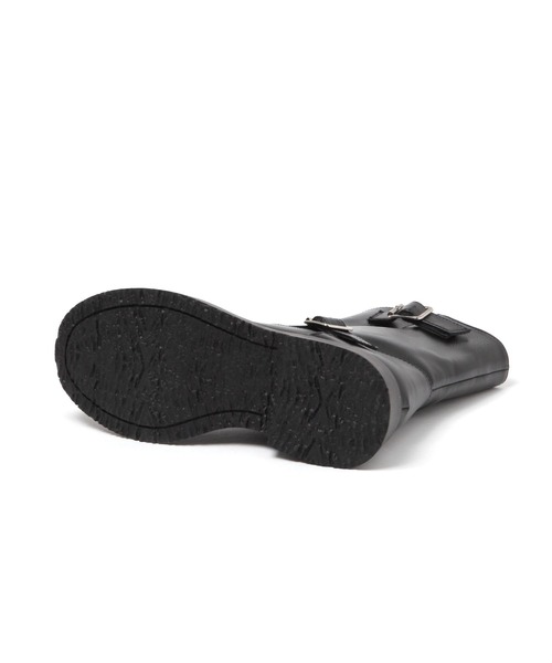 niko and...（ニコアンド）の「オリジナルベルト付きワークブーツ（ブーツ・レディース・ボルドー/ブラック・LARGE/MEDIUM）」の6枚目の写真