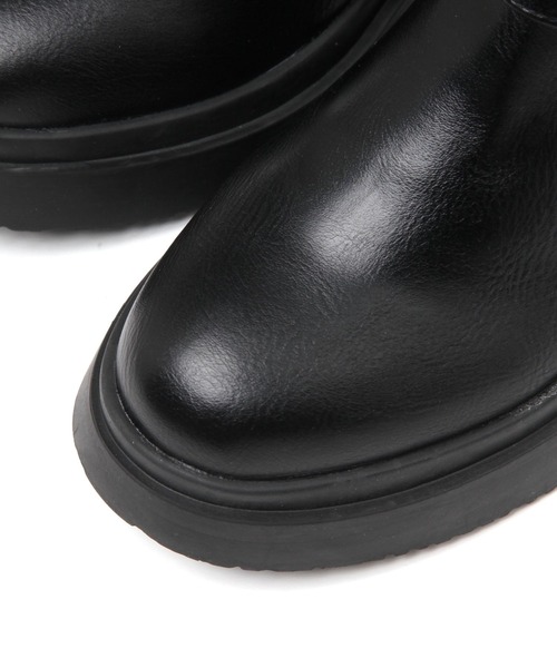 niko and...（ニコアンド）の「オリジナルベルト付きワークブーツ（ブーツ・レディース・ボルドー/ブラック・LARGE/MEDIUM）」の7枚目の写真