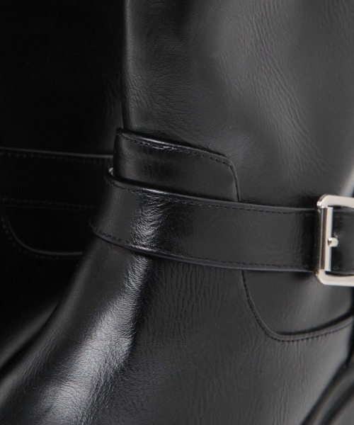 niko and...（ニコアンド）の「オリジナルベルト付きワークブーツ（ブーツ・レディース・ボルドー/ブラック・LARGE/MEDIUM）」の8枚目の写真