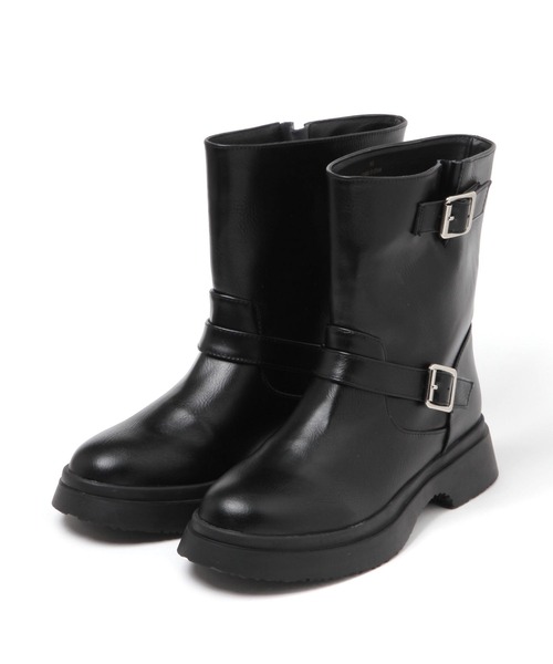 niko and...（ニコアンド）の「オリジナルベルト付きワークブーツ（ブーツ・レディース・ボルドー/ブラック・LARGE/MEDIUM）」の20枚目の写真