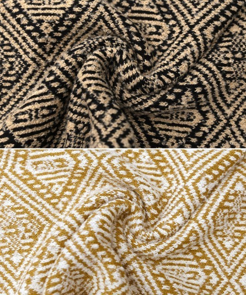 select MOCA(セレクトモカ)の「ジャカードダイヤ柄ニットスカート(スカート・レディース・ブラック/マスタード・MEDIUM/LARGE)」の10枚目の写真