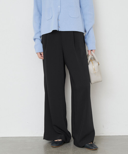 SLOBE IENA（スローブイエナ）の「タックワイドイージーパンツ（その他パンツ・レディース・ブラック/ネイビー・36/38）」の13枚目の写真