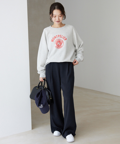 SLOBE IENA（スローブイエナ）の「タックワイドイージーパンツ（その他パンツ・レディース・ブラック/ネイビー・36/38）」の17枚目の写真