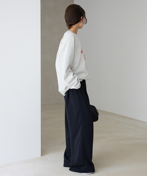 SLOBE IENA（スローブイエナ）の「タックワイドイージーパンツ（その他パンツ・レディース・ブラック/ネイビー・36/38）」の18枚目の写真