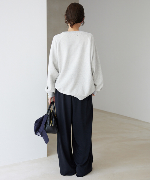 SLOBE IENA（スローブイエナ）の「タックワイドイージーパンツ（その他パンツ・レディース・ブラック/ネイビー・36/38）」の19枚目の写真