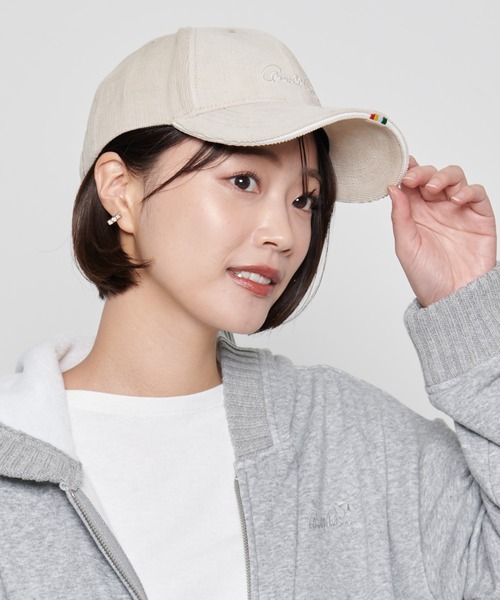 Arnold Palmer（アーノルドパーマー）の「コーデュロイ シェア キャップ（キャップ・レディース・アイボリー/グレイッシュブルー/ブラック・F）」の17枚目の写真
