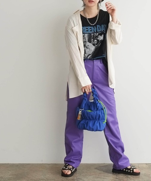 Magine(マージン)の「cheek:pokkori kinchaku 2way shoulder 巾着 2WAY ショルダー(ショルダーバッグ・レディース・イエロー/ブラック/ブルー/グレー・FREE)」の3枚目の写真