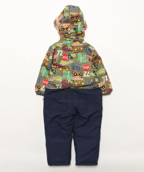 【セール】働く車ロゴ柄スノーコンビ（ロンパース）｜moujonjon（ムージョンジョン）