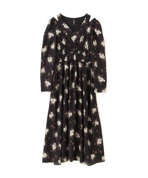 【セール】◇スリットショルダープリントワンピース（ワンピース）｜NATURAL BEAUTY BASIC（ナチュラルビューティーベーシック）