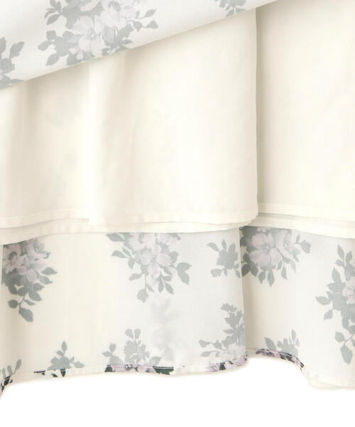 【セール】◇スリットショルダープリントワンピース（ワンピース）｜NATURAL BEAUTY BASIC（ナチュラルビューティーベーシック）