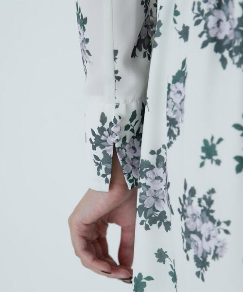 【セール】◇スリットショルダープリントワンピース（ワンピース）｜NATURAL BEAUTY BASIC（ナチュラルビューティーベーシック）