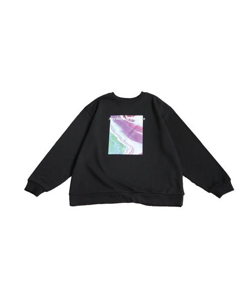 antiqua(アンティカ)の「プリントデザイントップス(スウェット・レディース・ブラック/ホワイト・ONESIZE)」の21枚目の写真