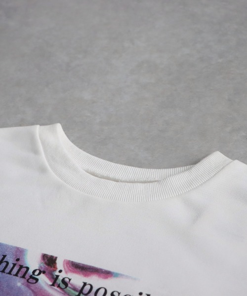 antiqua(アンティカ)の「プリントデザイントップス(スウェット・レディース・ブラック/ホワイト・ONESIZE)」の22枚目の写真