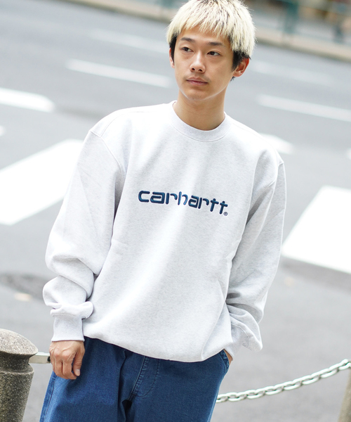 Carhartt WIP(カーハートダブリューアイピー)の「CARHARTT WIP / カーハート ダブリューアイピーSWEATSHIRT(スウェット・メンズ・コバルトブルー/グレー/サックスブルー・LARGE/MEDIUM)」の2枚目の写真