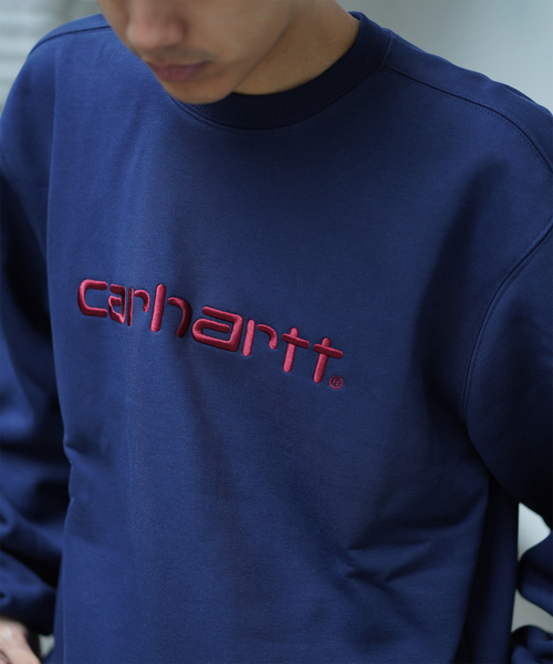 Carhartt WIP(カーハートダブリューアイピー)の「CARHARTT WIP / カーハート ダブリューアイピーSWEATSHIRT(スウェット・メンズ・コバルトブルー/グレー/サックスブルー・LARGE/MEDIUM)」の3枚目の写真