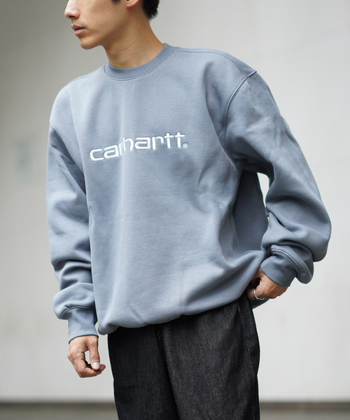 Carhartt WIP(カーハートダブリューアイピー)の「CARHARTT WIP / カーハート ダブリューアイピーSWEATSHIRT(スウェット・メンズ・コバルトブルー/グレー/サックスブルー・LARGE/MEDIUM)」の4枚目の写真