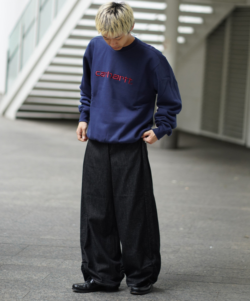 Carhartt WIP(カーハートダブリューアイピー)の「CARHARTT WIP / カーハート ダブリューアイピーSWEATSHIRT(スウェット・メンズ・コバルトブルー/グレー/サックスブルー・LARGE/MEDIUM)」の6枚目の写真