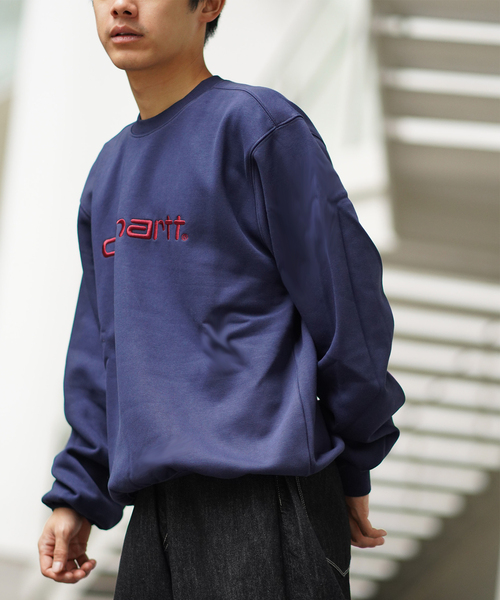 Carhartt WIP(カーハートダブリューアイピー)の「CARHARTT WIP / カーハート ダブリューアイピーSWEATSHIRT(スウェット・メンズ・コバルトブルー/グレー/サックスブルー・LARGE/MEDIUM)」の8枚目の写真