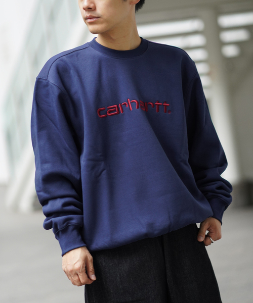 Carhartt WIP(カーハートダブリューアイピー)の「CARHARTT WIP / カーハート ダブリューアイピーSWEATSHIRT(スウェット・メンズ・コバルトブルー/グレー/サックスブルー・LARGE/MEDIUM)」の9枚目の写真