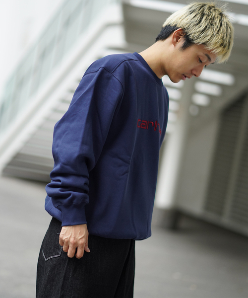 Carhartt WIP(カーハートダブリューアイピー)の「CARHARTT WIP / カーハート ダブリューアイピーSWEATSHIRT(スウェット・メンズ・コバルトブルー/グレー/サックスブルー・LARGE/MEDIUM)」の10枚目の写真
