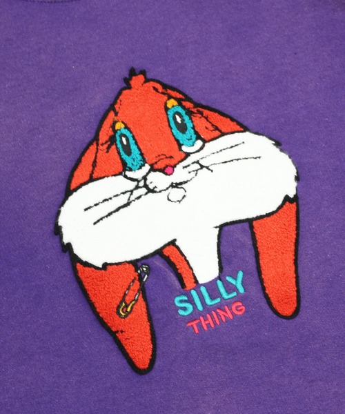 RNA（アールエヌエー）の「M2360 ユーズドエフェクトラビットトレーナー（Tシャツ/カットソー・レディース・イエロー系その他/ネイビー/レッド/パープル/イエロー/ブラック・MEDIUM）」の9枚目の写真