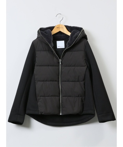 m.f.editorial（エムエフエディトリアル）の「【ショート丈】m.f.エディトリアル レディース ボンディング切替 ショートブルゾン（ブルゾン・レディース・アイボリー/ブラック/グレー・MEDIUM/LARGE）」の18枚目の写真