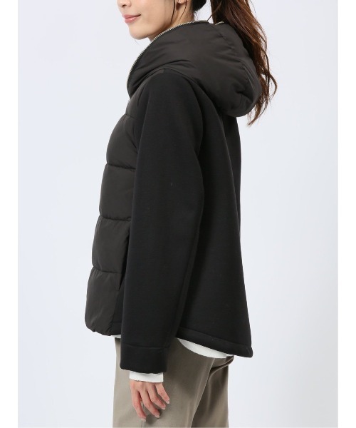 m.f.editorial（エムエフエディトリアル）の「【ショート丈】m.f.エディトリアル レディース ボンディング切替 ショートブルゾン（ブルゾン・レディース・アイボリー/ブラック/グレー・MEDIUM/LARGE）」の7枚目の写真