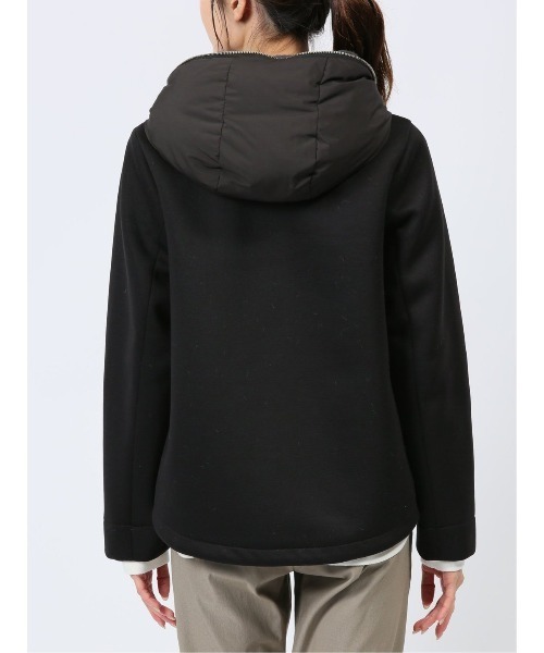 m.f.editorial（エムエフエディトリアル）の「【ショート丈】m.f.エディトリアル レディース ボンディング切替 ショートブルゾン（ブルゾン・レディース・アイボリー/ブラック/グレー・MEDIUM/LARGE）」の8枚目の写真