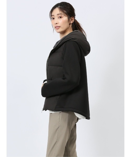 m.f.editorial（エムエフエディトリアル）の「【ショート丈】m.f.エディトリアル レディース ボンディング切替 ショートブルゾン（ブルゾン・レディース・アイボリー/ブラック/グレー・MEDIUM/LARGE）」の11枚目の写真