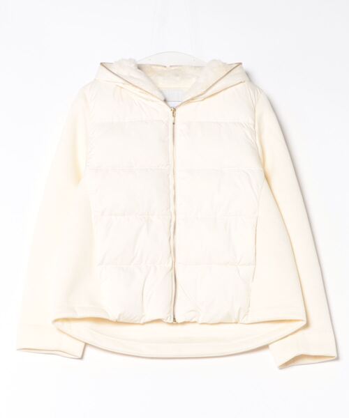 m.f.editorial（エムエフエディトリアル）の「【ショート丈】m.f.エディトリアル レディース ボンディング切替 ショートブルゾン（ブルゾン・レディース・アイボリー/ブラック/グレー・MEDIUM/LARGE）」の15枚目の写真