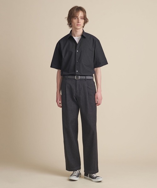 UNITED ARROWS ライムカラーシャツ フリーサイズ UNITED ARROWS LTD. OUTLET｜メッシュ パターン オープンカラー