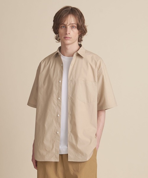 UNITED ARROWS（ユナイテッドアローズ）の「【マルチサイズ】タイプライター ワイドフォルム レギュラーカラー ショートスリーブシャツ（シャツ/ブラウス・メンズ・ライトブルー/オリーブ/ブラック/ホワイト/ベージュ/ネイビー・マルチサイズ）」の15枚目の写真