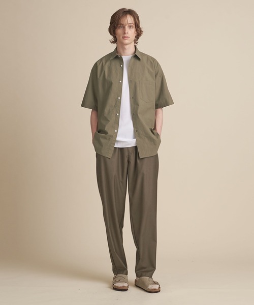 UNITED ARROWS（ユナイテッドアローズ）の「【マルチサイズ】タイプライター ワイドフォルム レギュラーカラー ショートスリーブシャツ（シャツ/ブラウス・メンズ・ライトブルー/オリーブ/ブラック/ホワイト/ベージュ/ネイビー・マルチサイズ）」の18枚目の写真