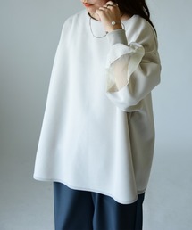 and it_ | シアー切替スクーバワイドプルオーバー(スウェット)