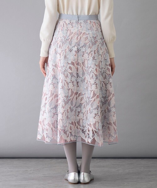 スノーフラワーエンブロイダリー スカート（スカート）｜ANAYI