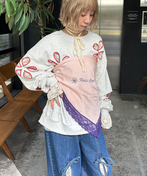 セール】【HELLO.SANFRANCISCO/ハローサンフランシスコ】刺繍レース