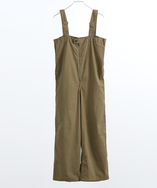 Fashion Letter（ファッションレター）の「【M-4L】 センタージップ ハイウエストサロペット ワイドパンツ（サロペット/オーバーオール・レディース・カーキ/ブラック/ベージュ・4L/3L/LL/L/M）」の15枚目の写真