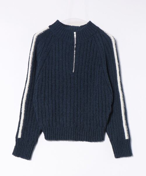 nemne store（ネンネストア）の「[keel]ブークレニットジップトラック（ニット/セーター・レディース・ネイビー/パープル系・SMALL/MEDIUM）」の15枚目の写真