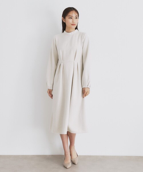 index（インデックス）の「◆《S-LLsize》起毛ツイード調ジャージワンピース【洗濯機洗い可】（ワンピース・レディース・グレー/ブルーグリーン/ベージュ系その他7/ブラック系3・40/36/42/38）」の14枚目の写真