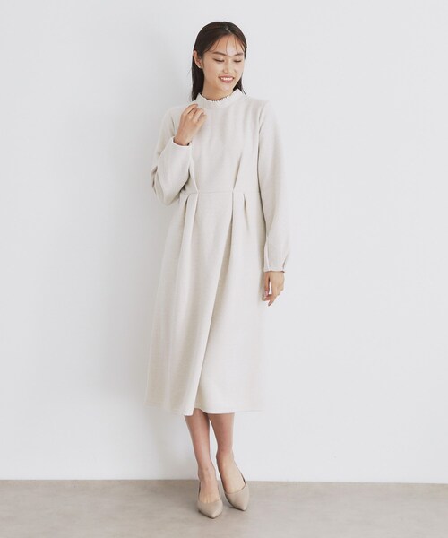 index（インデックス）の「◆《S-LLsize》起毛ツイード調ジャージワンピース【洗濯機洗い可】（ワンピース・レディース・グレー/ブルーグリーン/ベージュ系その他7/ブラック系3・40/36/42/38）」の15枚目の写真