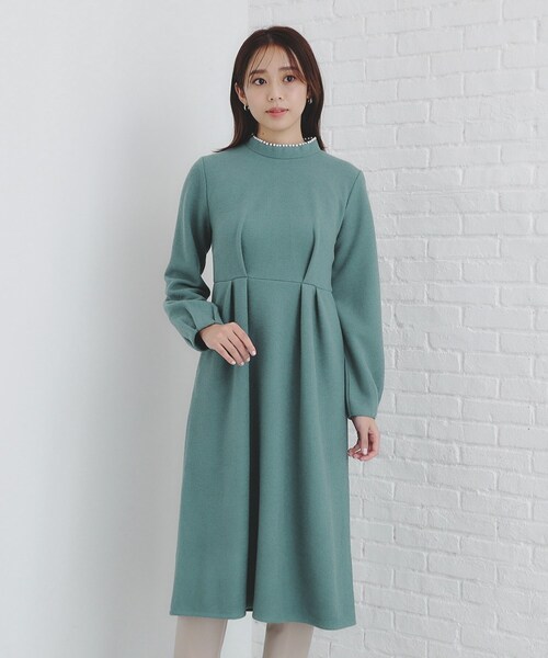 index（インデックス）の「◆《S-LLsize》起毛ツイード調ジャージワンピース【洗濯機洗い可】（ワンピース・レディース・グレー/ブルーグリーン/ベージュ系その他7/ブラック系3・40/36/42/38）」の21枚目の写真