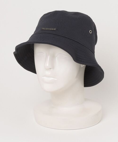 IRISHMAN(アイリッシュマン)の「【W-IR】classic jacquard bucket hat / クラシックジャガードバケットハット(UNISEX)(ハット・レディース・アイボリー/ネイビー・FREE)」の2枚目の写真