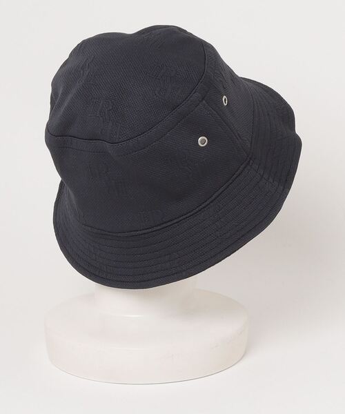 IRISHMAN(アイリッシュマン)の「【W-IR】classic jacquard bucket hat / クラシックジャガードバケットハット(UNISEX)(ハット・レディース・アイボリー/ネイビー・FREE)」の3枚目の写真