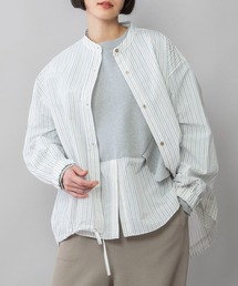 Munich | エアーコットンローンバンドシャツアウター(シャツ/ブラウス)