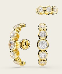 SWAROVSKI（スワロフスキー）の「【公式】【スワロフスキー】Imber イヤーカフ セット(3)、ラウンドカット, ホワイト, ゴールドトーン・プレーティング（イヤーカフ）」